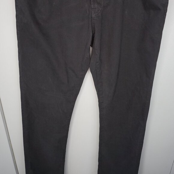 New Ag Adriano Goldschmied Everett Slim Straight Pants in Super Black size 34x32 - Picture 5 of 16